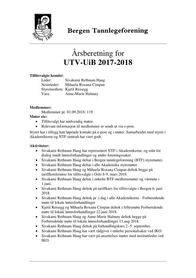 Saksdokumenter Generalforsamling i BTF 2018-13